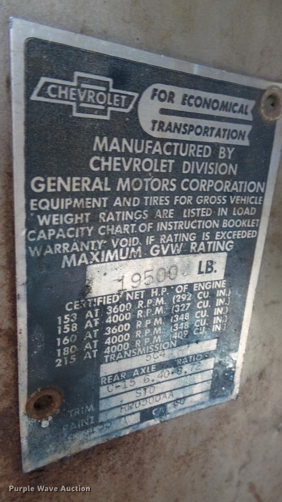 image for item DC0713 1965 Chevrolet C90 grain truck