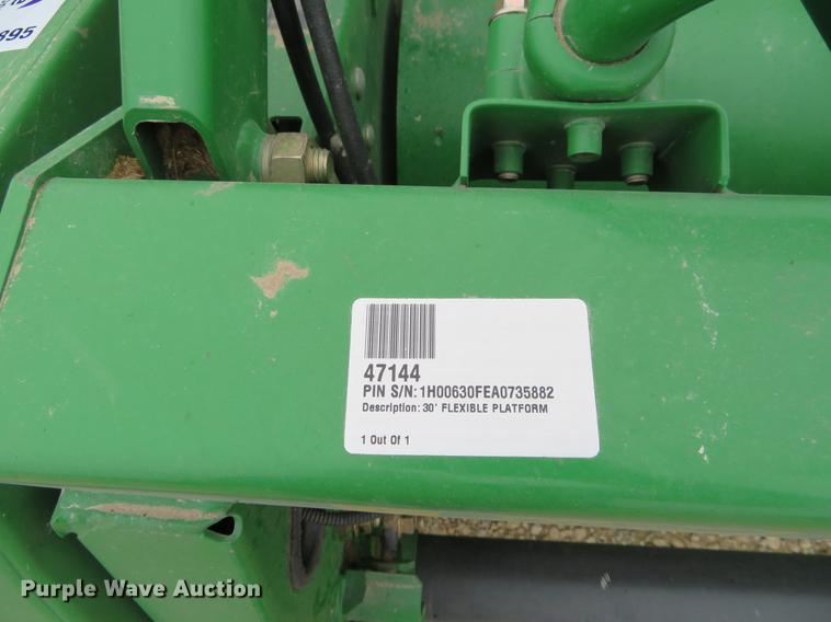 image for item DC0895 2010 John Deere 630F Hydraflex head