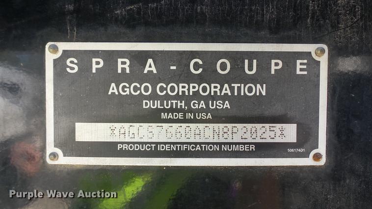 image for item DC2553 2012 SpraCoupe 7660  sprayer