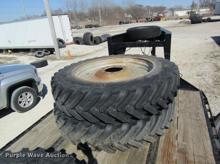 image for item DC4377 (4) Michelin 380/90R46 tires and wheels