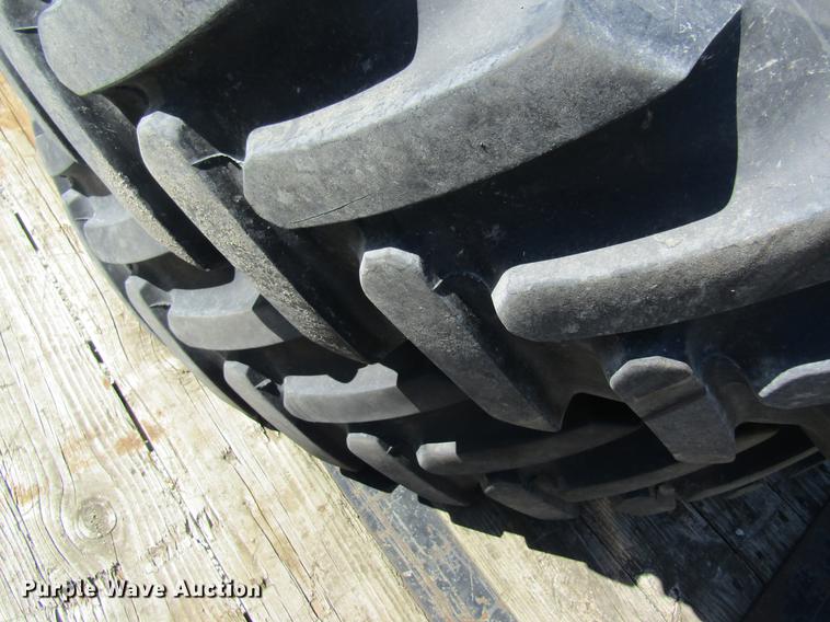 image for item DC4377 (4) Michelin 380/90R46 tires and wheels