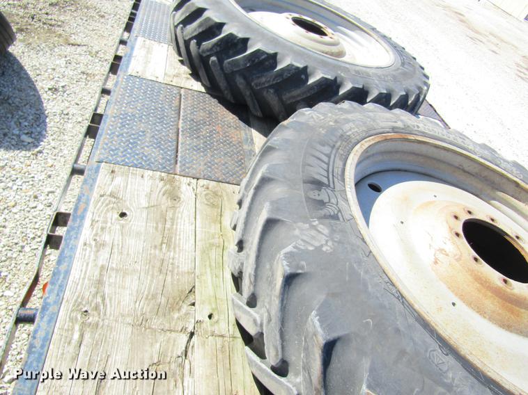 image for item DC4377 (4) Michelin 380/90R46 tires and wheels