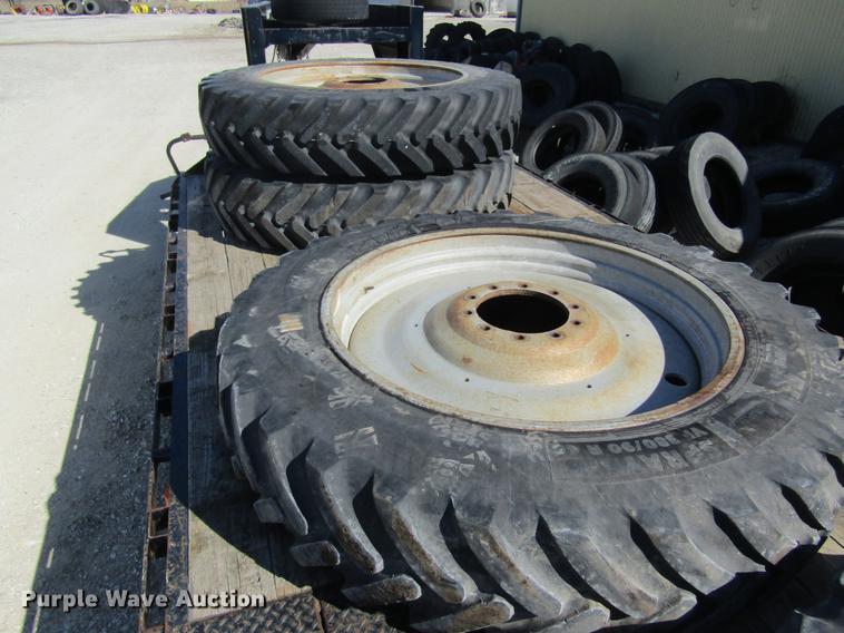 image for item DC4377 (4) Michelin 380/90R46 tires and wheels