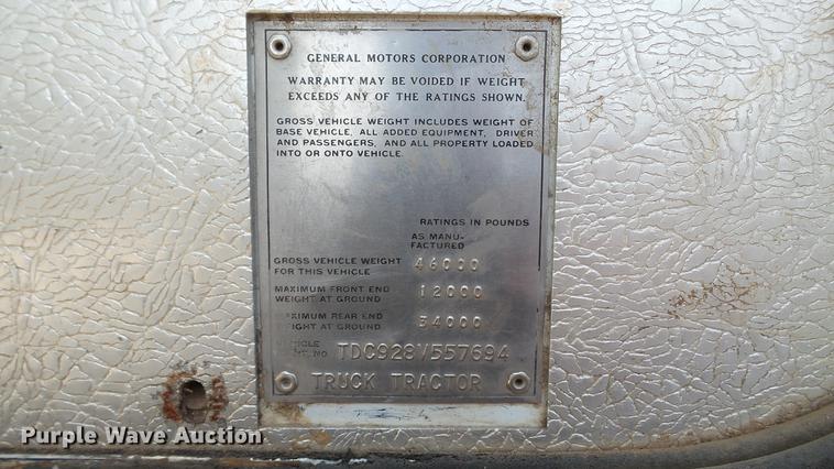 image for item DC5582 1978 GMC Astro 95 semi truck