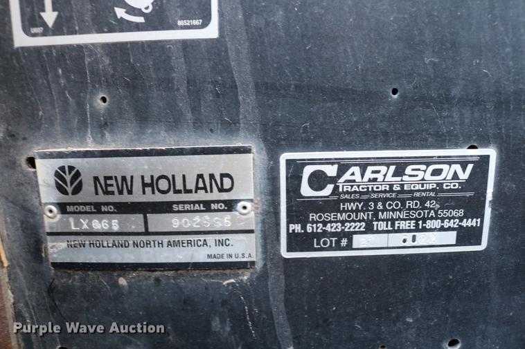 image for item DC7678 1997 New Holland LX665 Turbo skid steer
