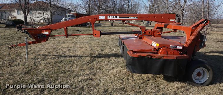 image for item DE3145 Hesston 1340 Hydroswing discbine mower conditioner