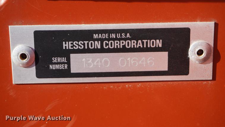 image for item DE3145 Hesston 1340 Hydroswing discbine mower conditioner
