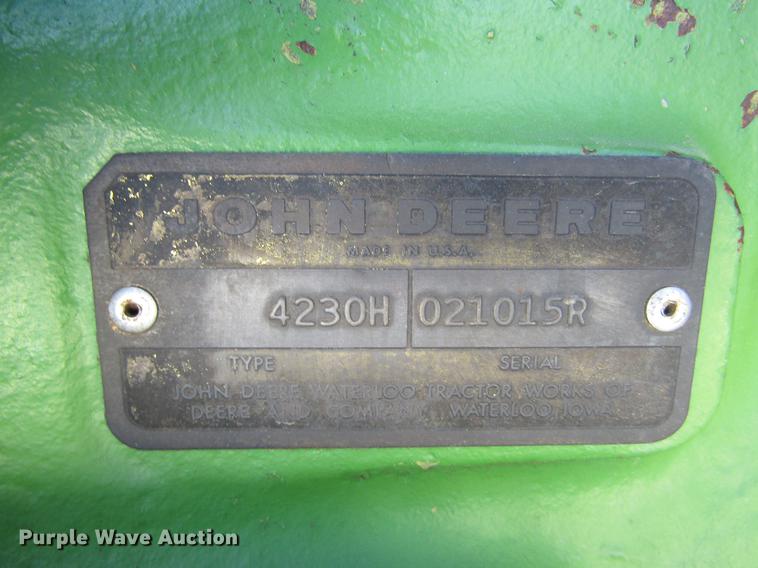 image for item DE6660 1974 John Deere 4230 tractor