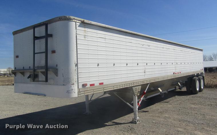 image for item DC4383 1981 Timpte double hopper bottom grain trailer