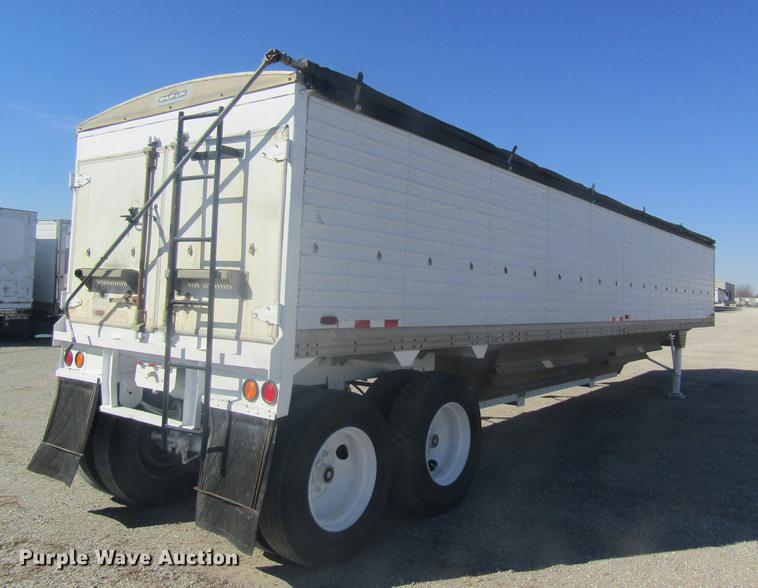 image for item DC4383 1981 Timpte double hopper bottom grain trailer