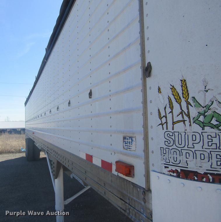 image for item DC4383 1981 Timpte double hopper bottom grain trailer