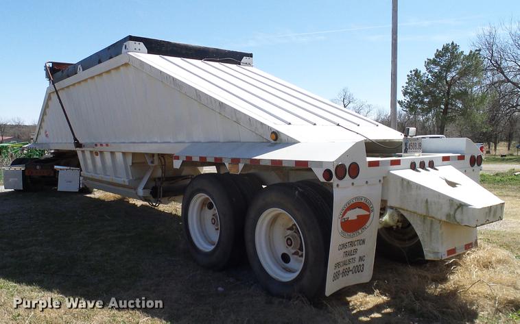 image for item DD1340 2012 CTS BDT-40 Pack Mule bottom dump trailer