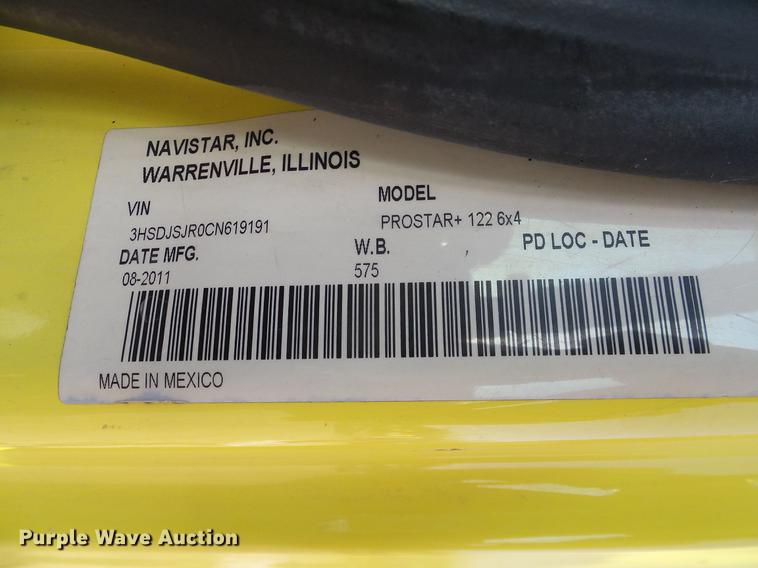 image for item DD1348 2012 International ProStar Plus semi truck