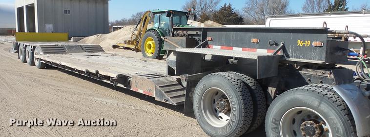 image for item DC0700 1982 Fruehauf lowboy equipment trailer