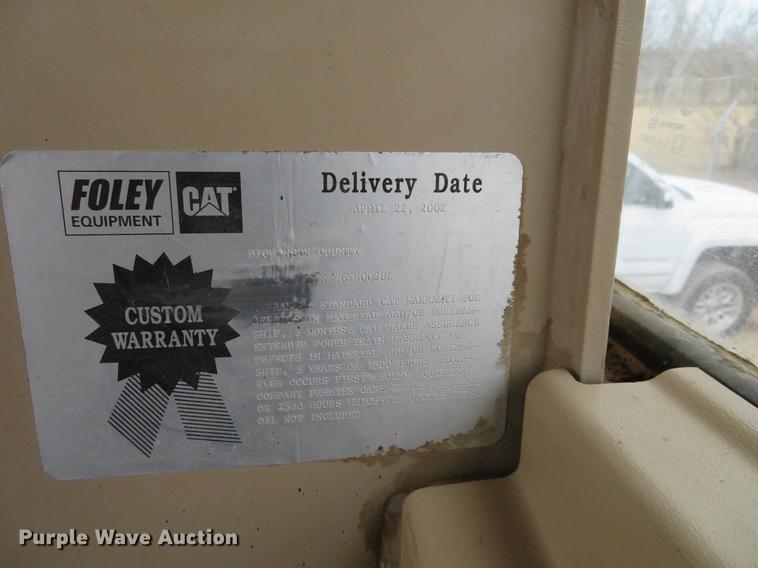 image for item DC0903 2002 Caterpillar 120H motor grader