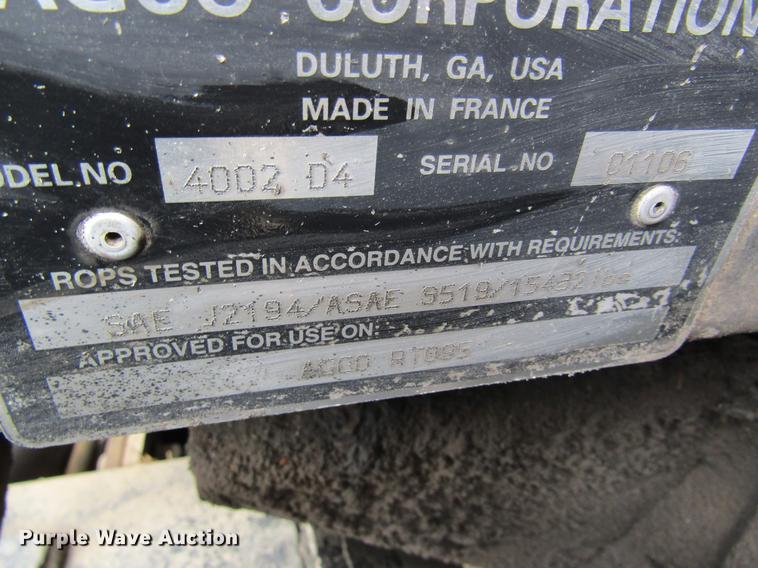 image for item DC4427 AGCO RT95 MFWD tractor with side boom mower