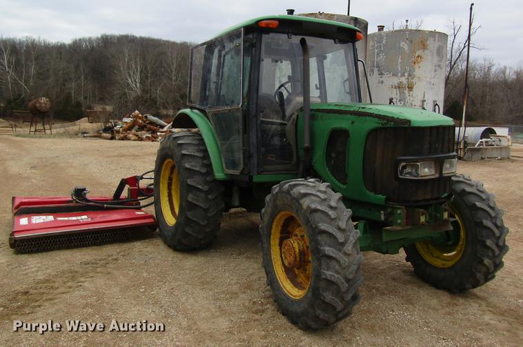 image for item DC4429 2002 John Deere 6420 tractor with mower