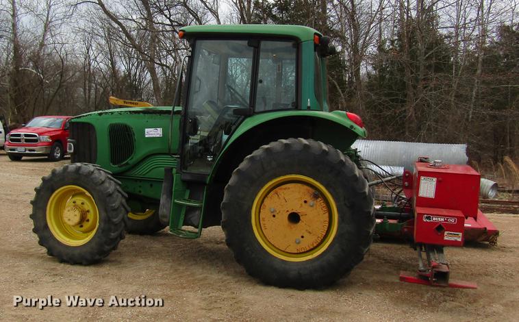 image for item DC4429 2002 John Deere 6420 tractor with mower