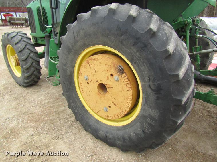 image for item DC4429 2002 John Deere 6420 tractor with mower