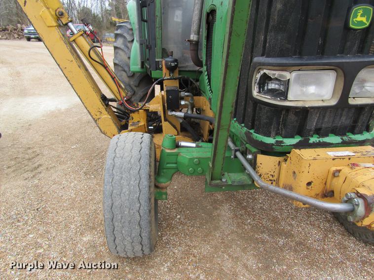 image for item DC4430 2002 John Deere 6420 tractor with side boom mower