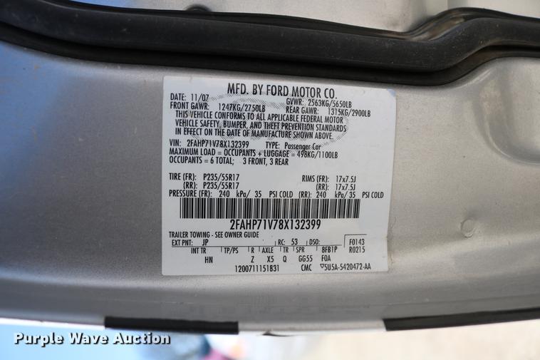 image for item DC7666 2008 Ford Crown Victoria Police Interceptor