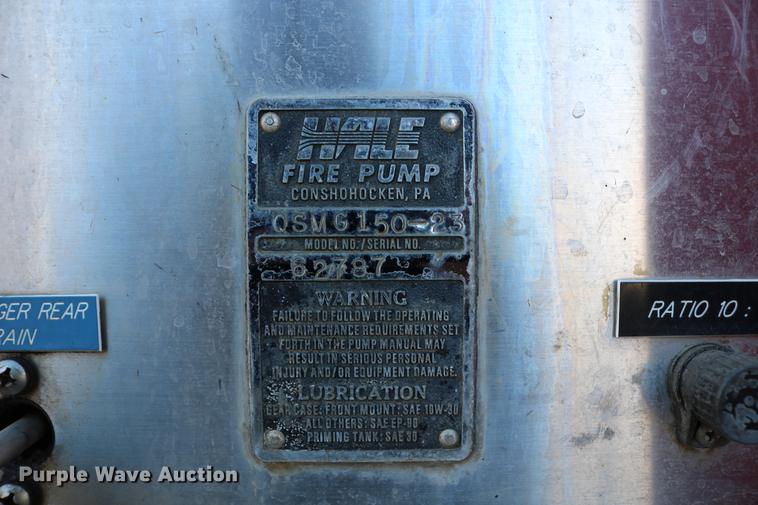 image for item DC7668 1993 KME Renegade Custom SFD fire truck