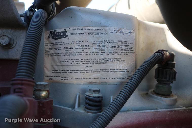 image for item DC7671 2007 Mack CTP713 dump truck