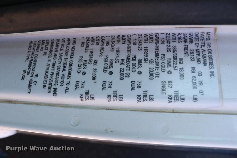 image for item DC7671 2007 Mack CTP713 dump truck