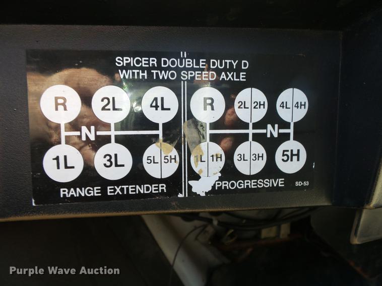 image for item DE3586 1991 International 4900 tanker fire truck