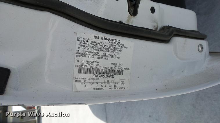 image for item EA9940 2010 Ford Crown Victoria Police Interceptor