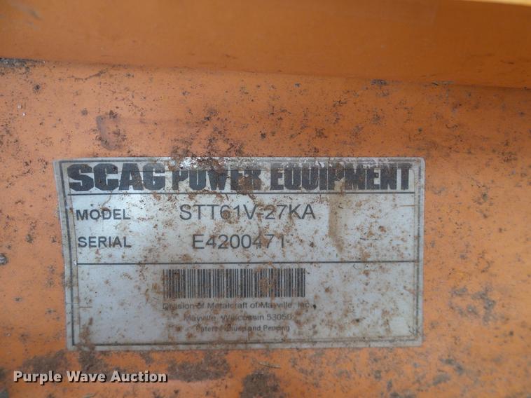 image for item EO9769 2009 Scag Turf Tiger 61 ZTR lawn mower