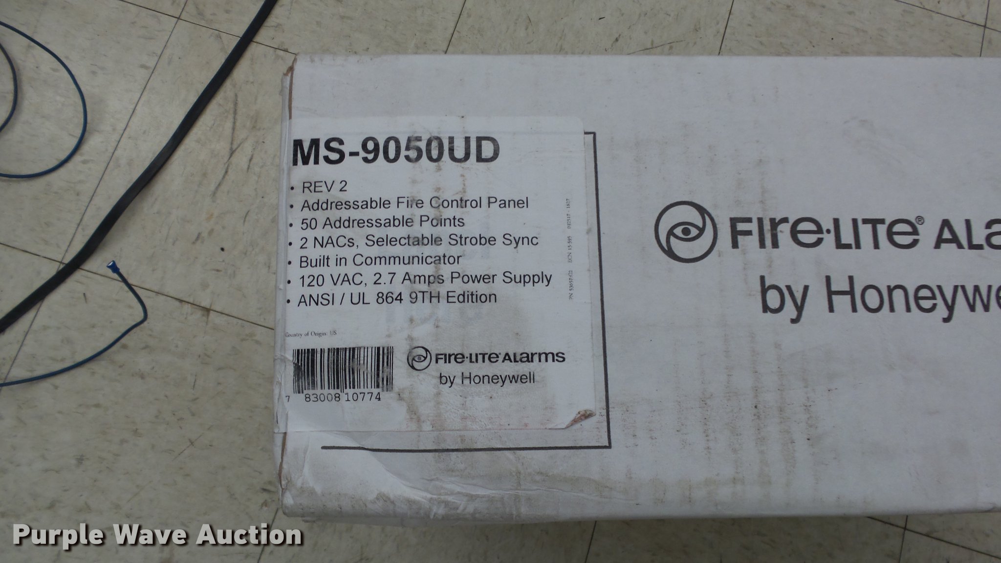 FireLite MS9050UD fire alarm control panel in Newton, KS Item