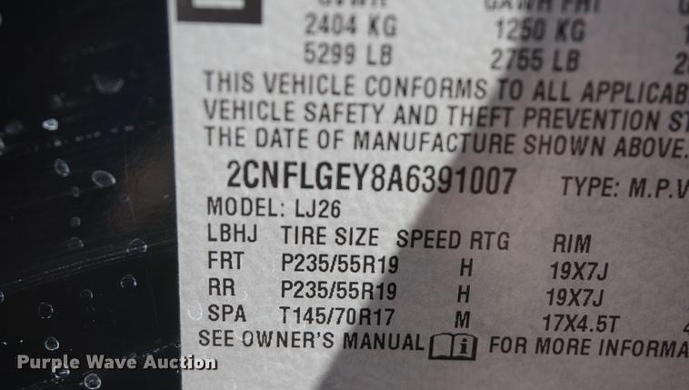 image for item DB0481 2010 Chevrolet Equinox LTZ SUV