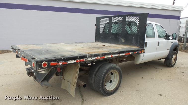 image for item DC3108 2006 Ford F550 Crew Cab flatbed truck