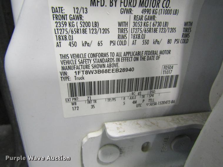 image for item DC4352 2014 Ford F350 Super Duty Crew Cab pickup truck