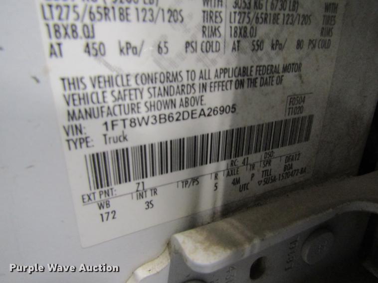 image for item DC4353 2013 Ford F350 Super Duty Crew Cab pickup truck