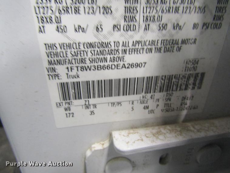 image for item DC4356 2013 Ford F350 Super Duty Crew Cab pickup truck