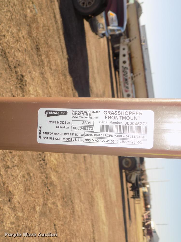 image for item DD2807 2016 Grasshopper 725DT6 ZTR lawn mower