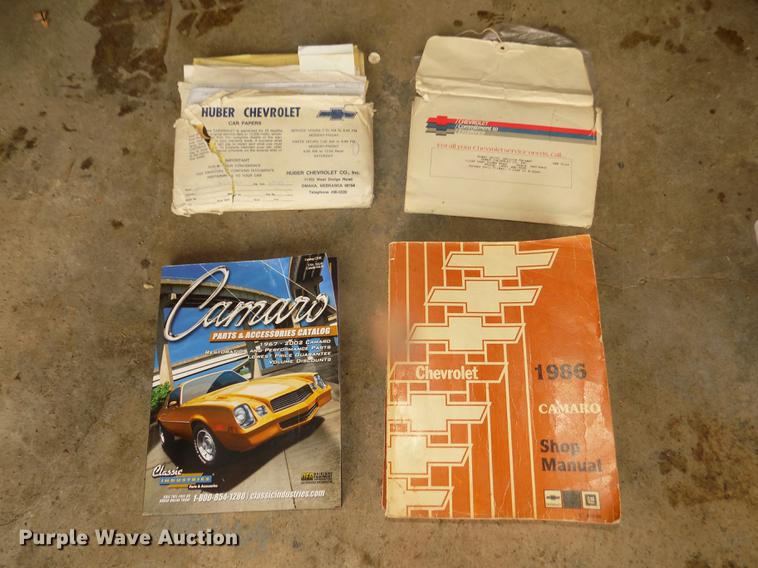 image for item DD2867 1986 Chevrolet Camaro IROC-Z