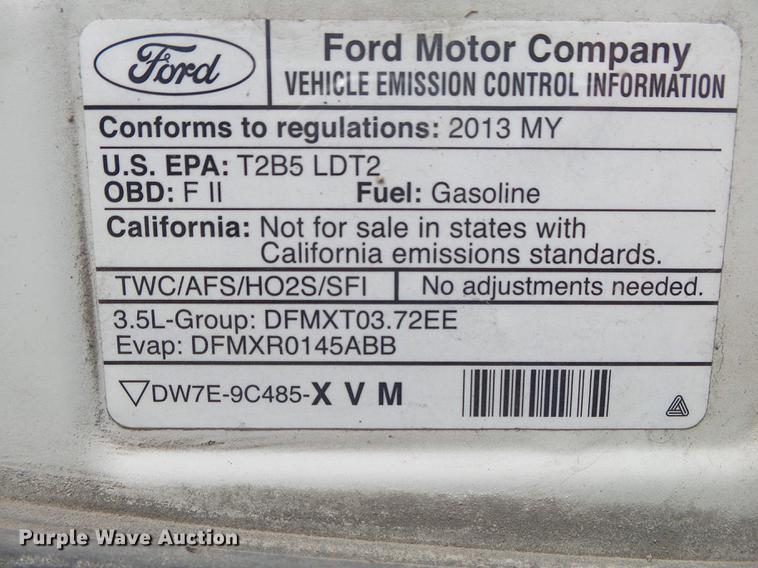 image for item DE3589 2013 Ford Edge SUV