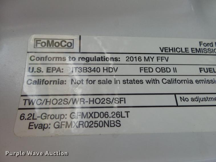 image for item DE3597 2016 Ford F250 Super Duty XLT Crew Cab pickup truck