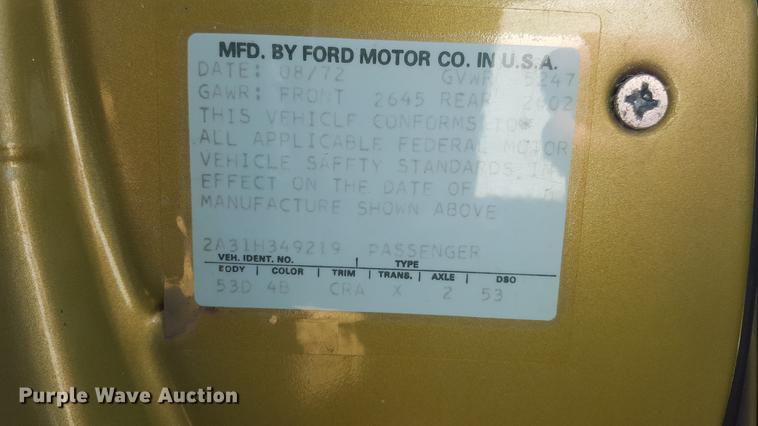 image for item DF3583 1972 Ford Gran Torino