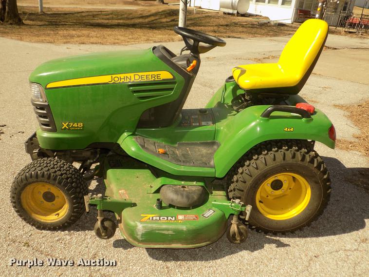 image for item DO9031 2013 John Deere X748 Ultimate lawn mower
