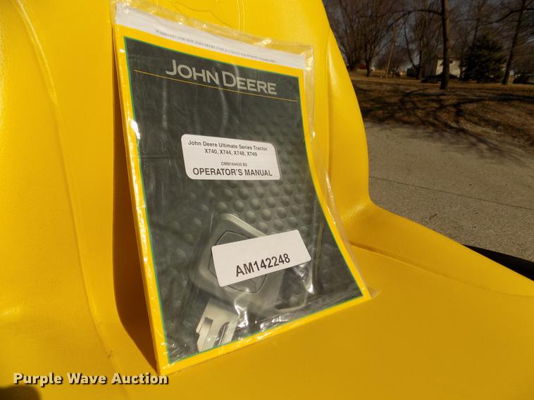 image for item DO9031 2013 John Deere X748 Ultimate lawn mower