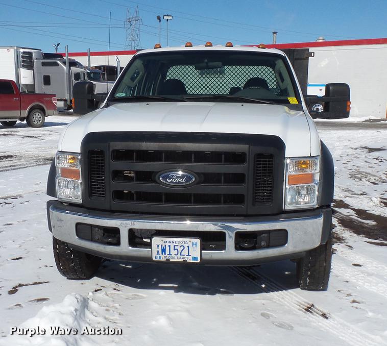 image for item DV9591 2008 Ford F550 Crew Cab flatbed truck