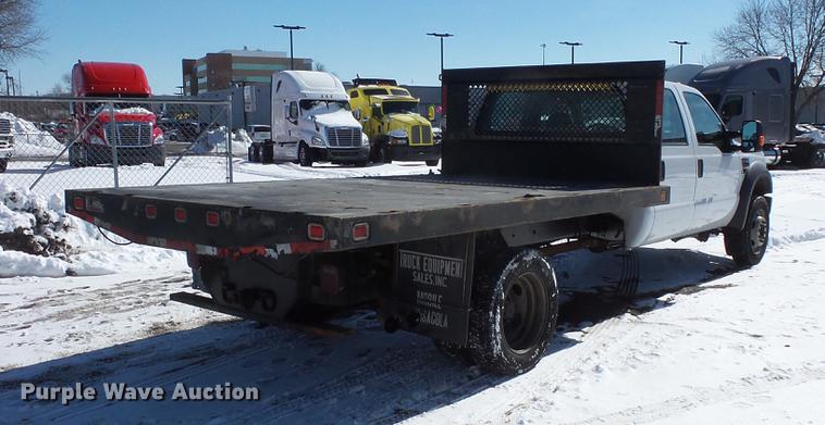 image for item DV9591 2008 Ford F550 Crew Cab flatbed truck