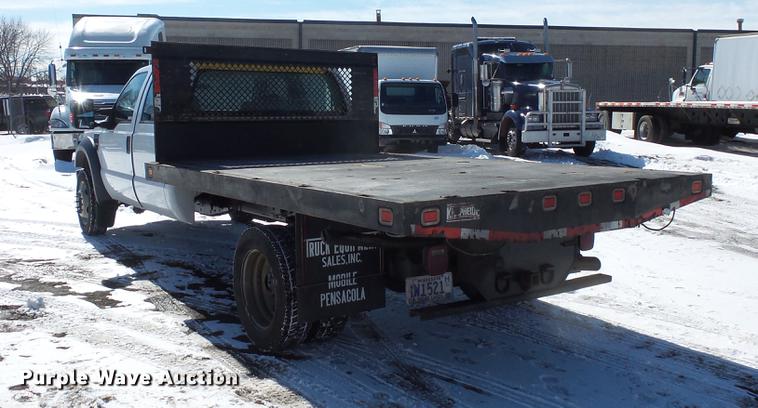 image for item DV9591 2008 Ford F550 Crew Cab flatbed truck