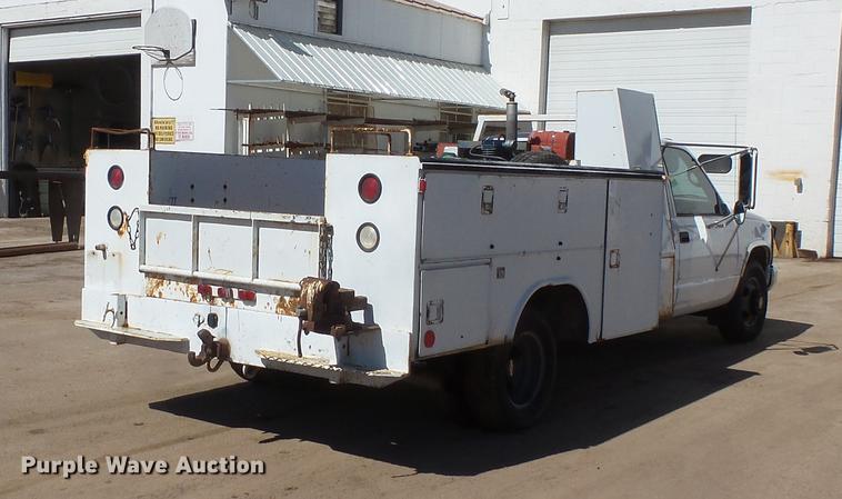 image for item DV9657 1995 Chevrolet 3500 utility bed pickup truck