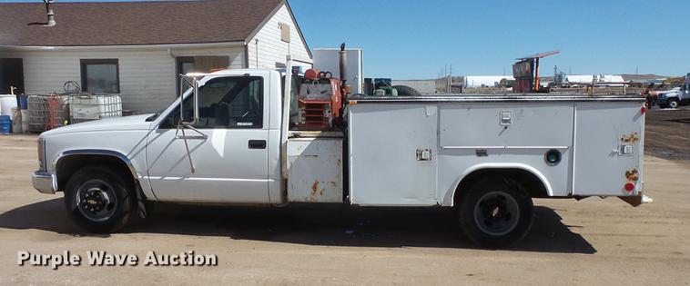 image for item DV9657 1995 Chevrolet 3500 utility bed pickup truck