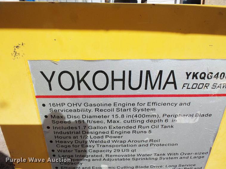 image for item DV9663 Yokohuma YKQG400 concrete saw